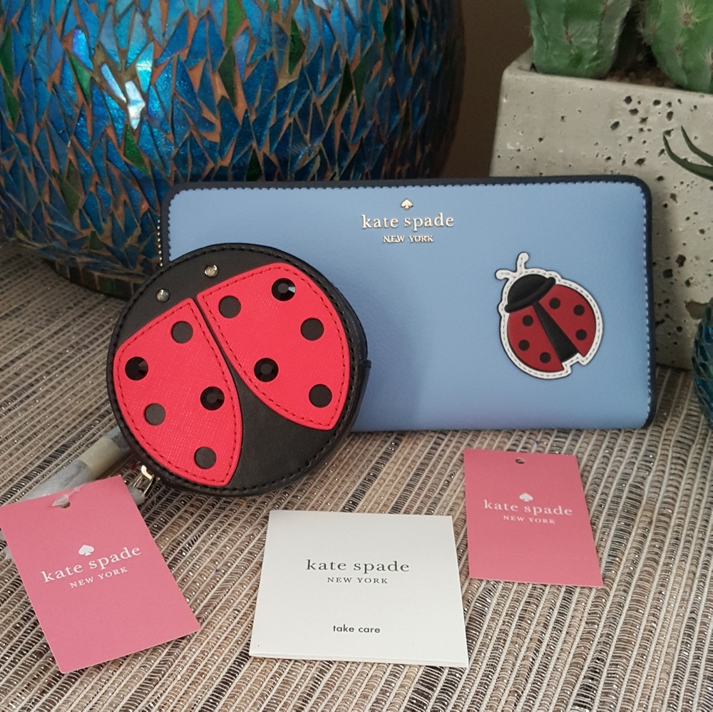 Kate Spade Lady Bug Wallet and Coin Purse